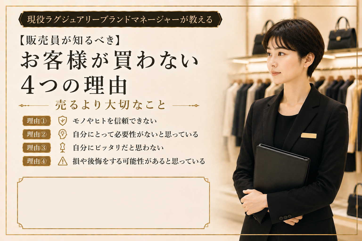 お客様が買わない4つの理由